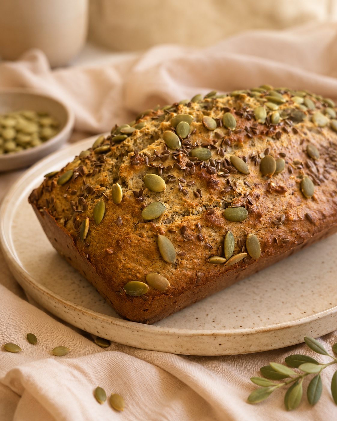 Pan de almendras, nuez y semillas x800 g