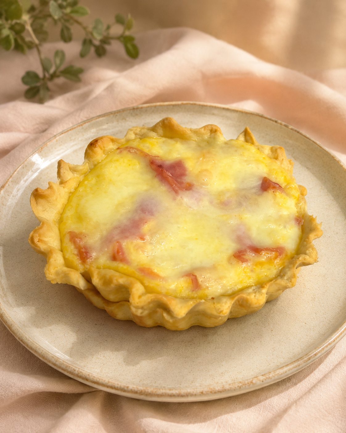 Tarta jamón y muzzarella